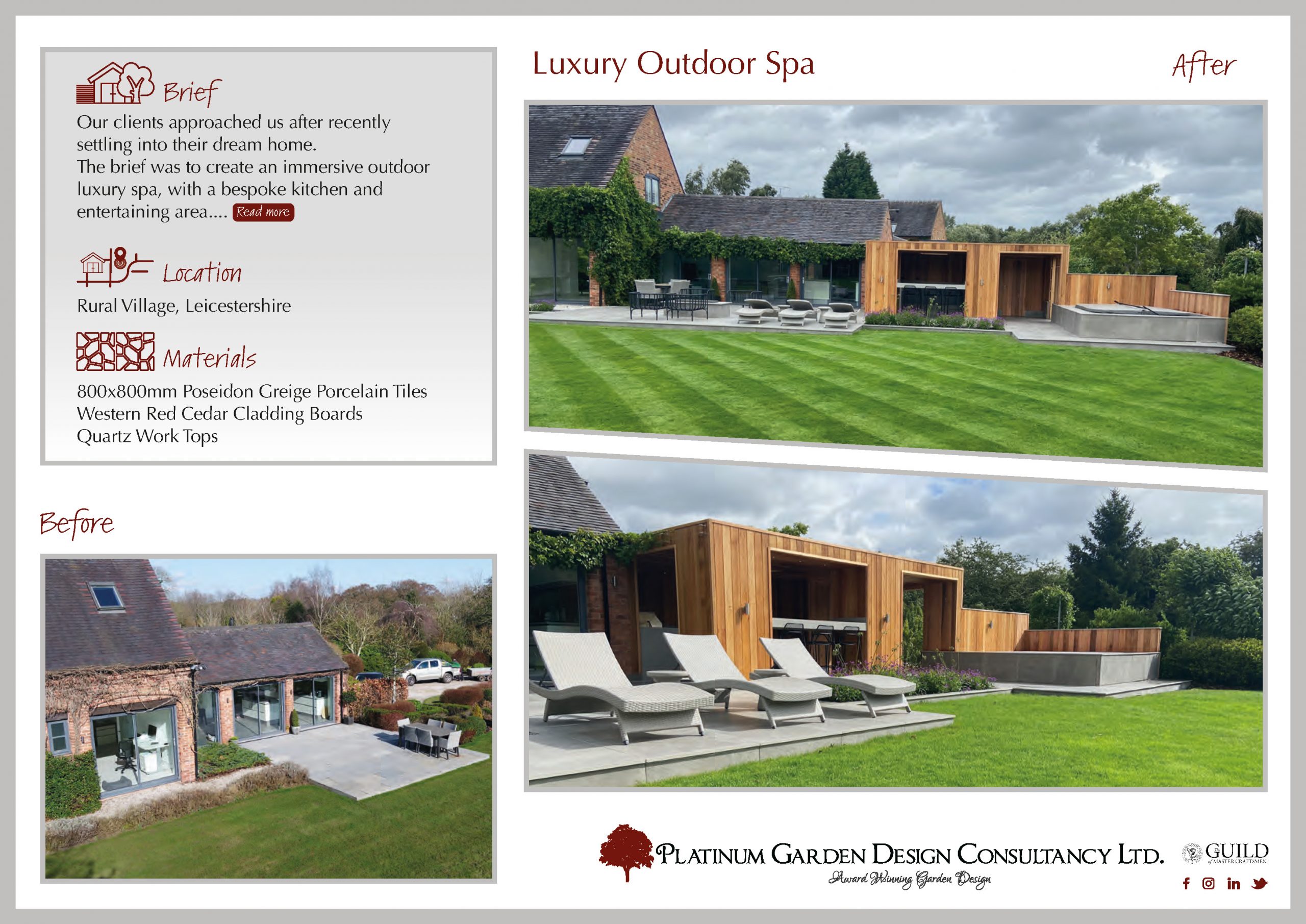 Luxury outdoor spa, Rural village, Leicestershire